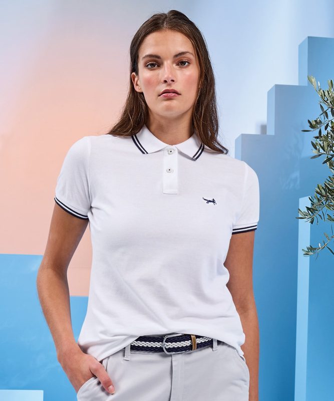 classic fit tipped polo