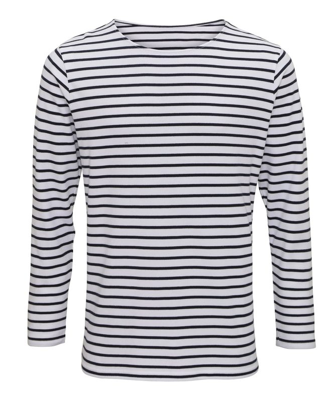 Marinière coastal long sleeve tee - White/Navy