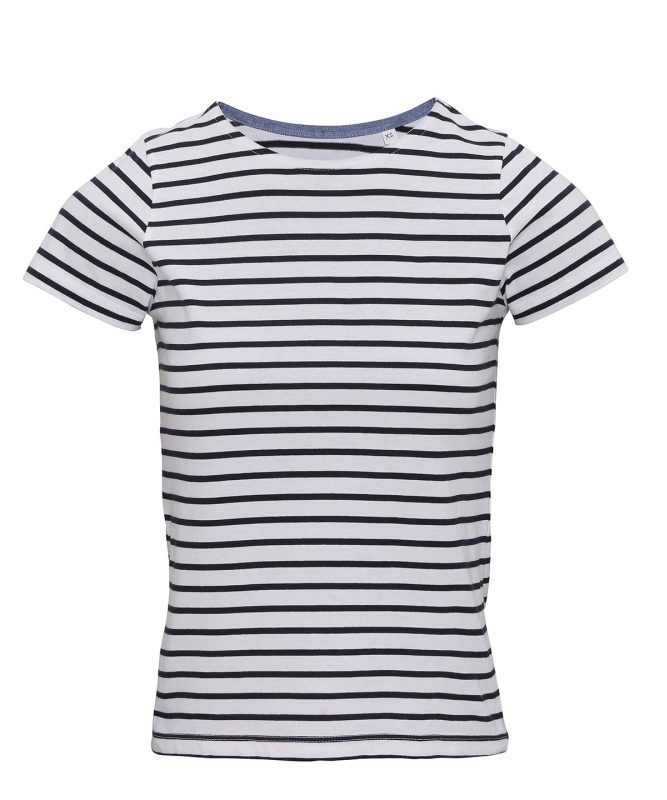 Marinière coastal short sleeve tee - White/Navy