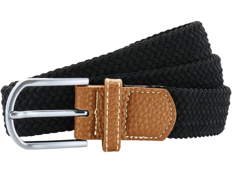 Braid stretch belt - Black