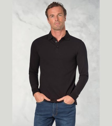 Frederick Long Sleeve Stretch Polo Shirt