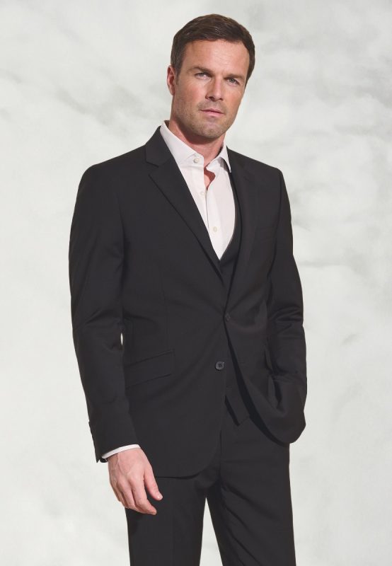 Tailored Fit Avalino Suit Jacket - Black