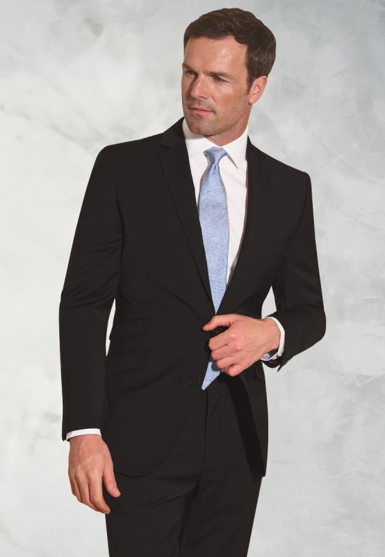 Tailored Fit Cassino Suit Jacket - Black