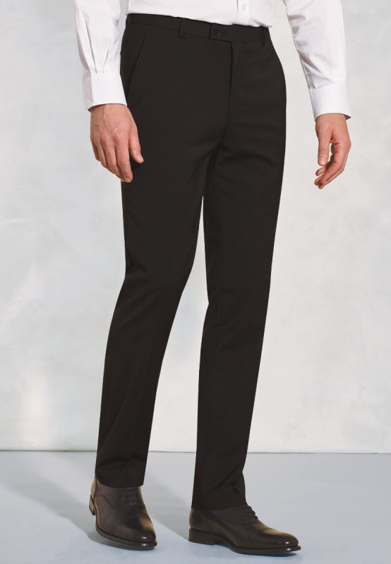 Tailored Fit Cassino Suit Trousers - Black