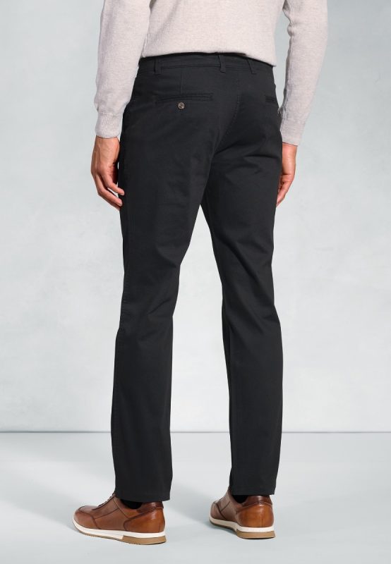 Regular Fit Denver Stretch Chinos - Black