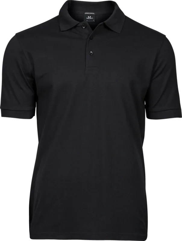 Luxury Stretch Polo - Black