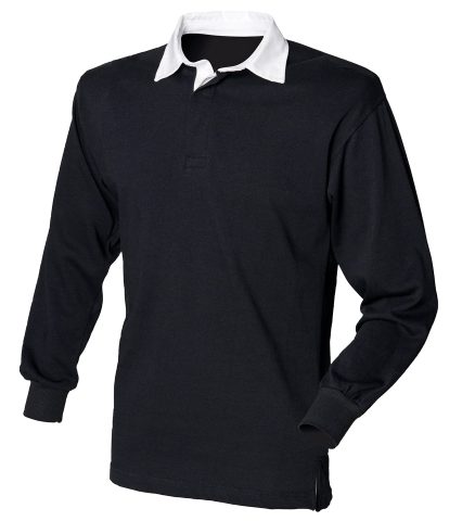 Long sleeve plain rugby shirt
