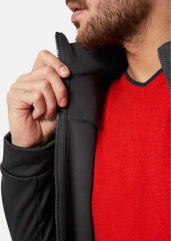 Crew Fleece Jacket - Ebony