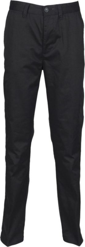 H640 65/35 Flat Front Chino - Black
