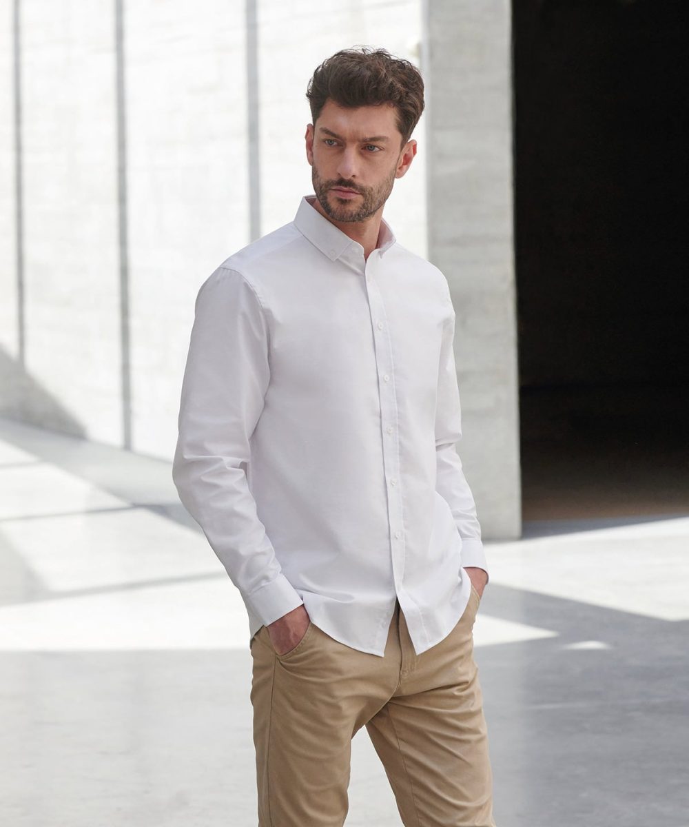 Modern long sleeve Oxford shirt