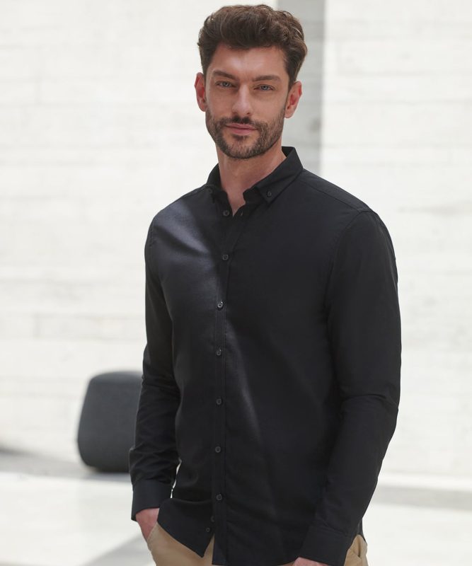 Modern long sleeve Oxford shirt