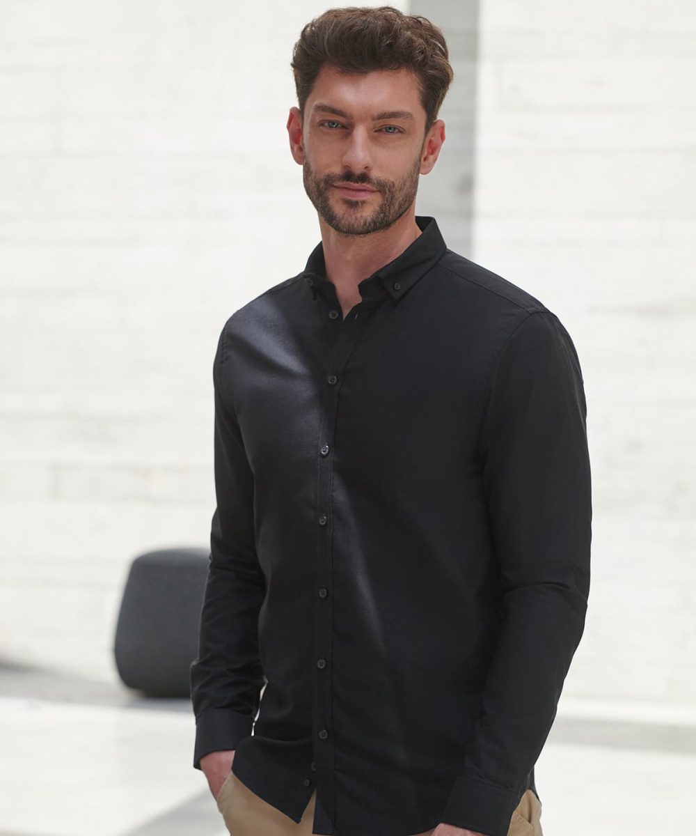 Modern long sleeve Oxford shirt