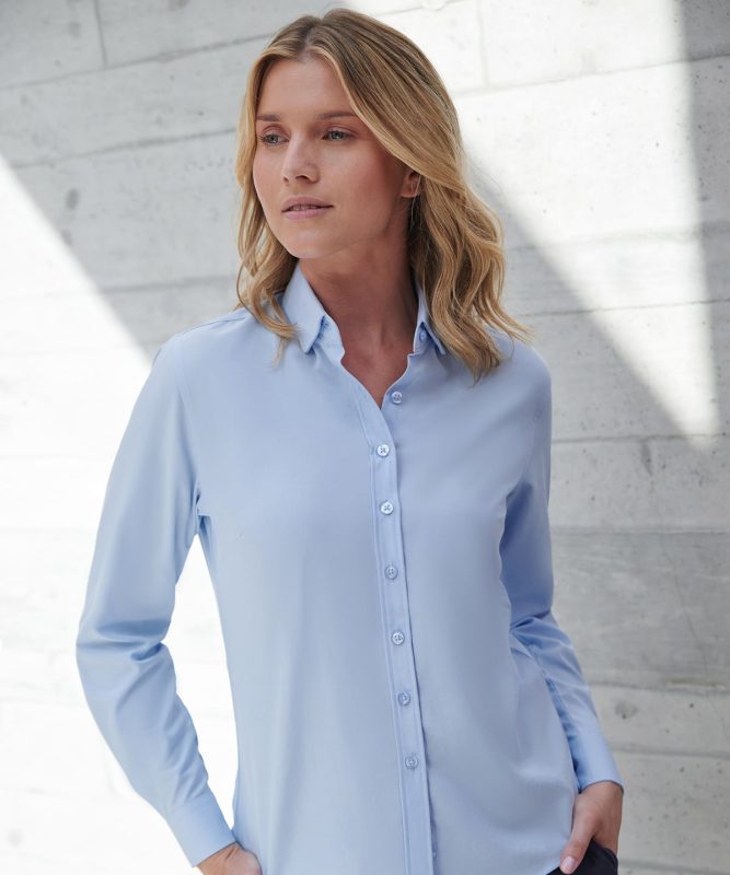 Long sleeve ‘cotton-feel' Coolplus® shirt
