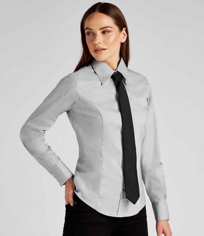 corporate Oxford blouse long-sleeved (tailored fit)