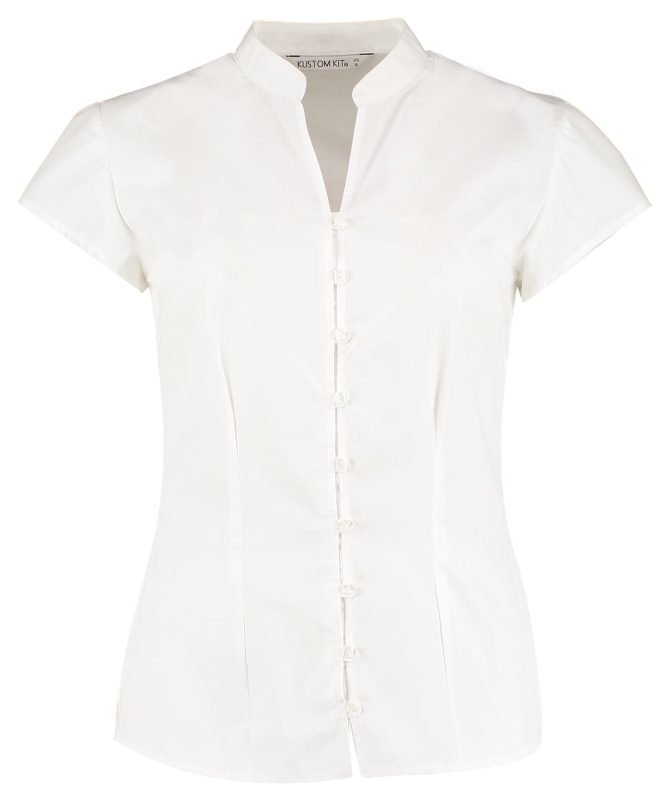 Continental blouse (tailored fit) - White