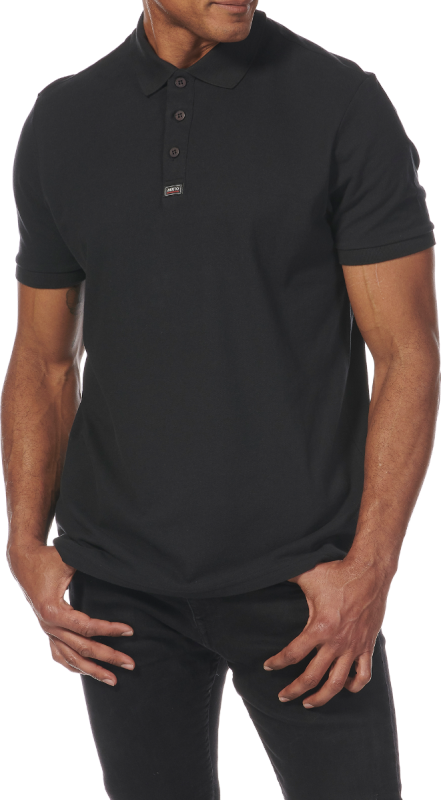 Essential Pique Polo Shirt - Black
