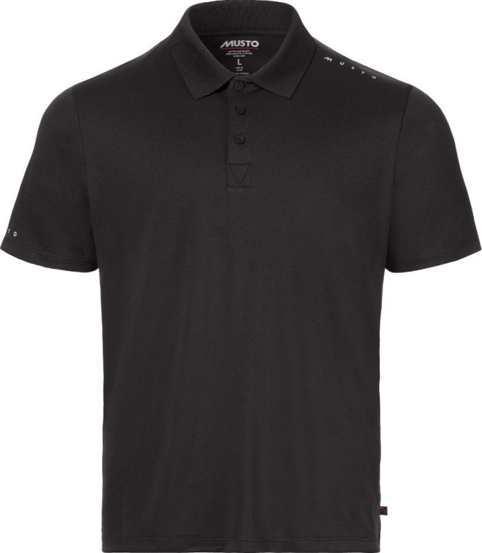 Evo Crew Sunblock Short-Sleeve Polo - Black