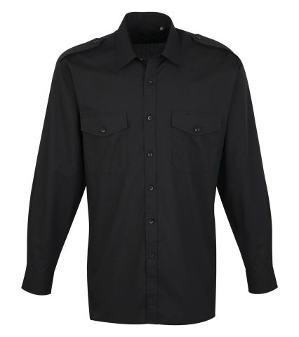 Long sleeve pilot shirt