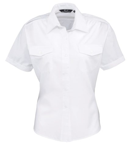 short sleeve pilot blouse
