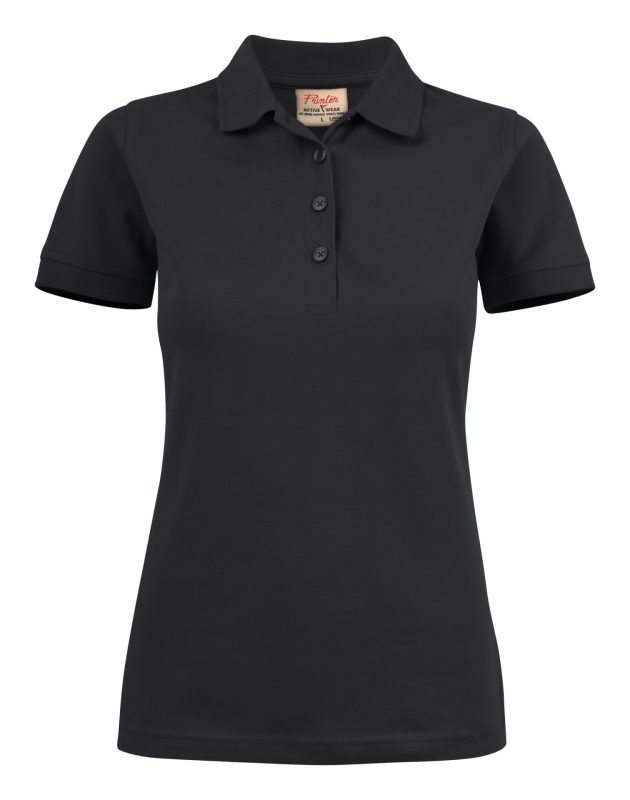 Surf Stretch Polo Pique - Black