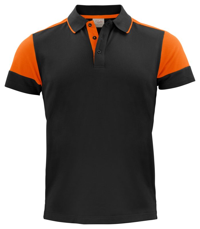 Prime Polo - Black / Orange