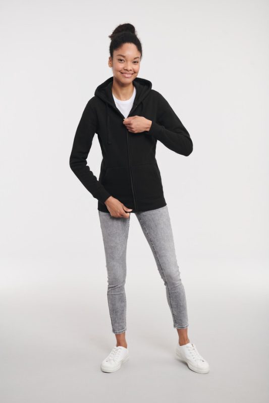 Authentic Zipped Hood Jacket - Black