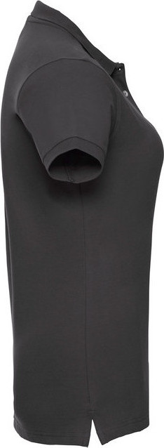 Fitted Stretch Polo - Black