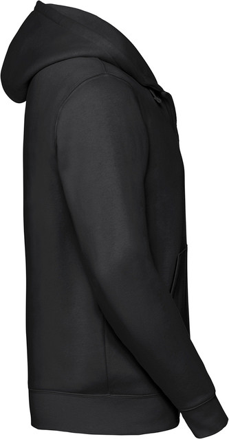 Authentic Zipped Hood Jacket - Black