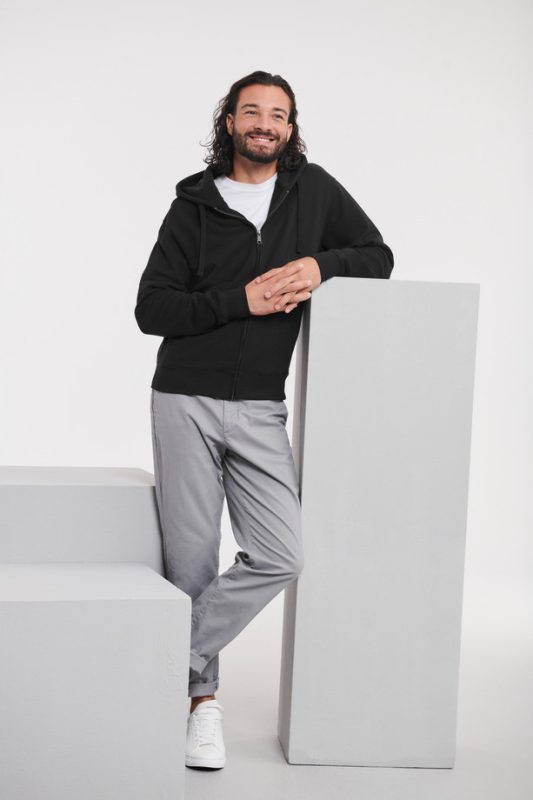 Authentic Zipped Hood Jacket - Black