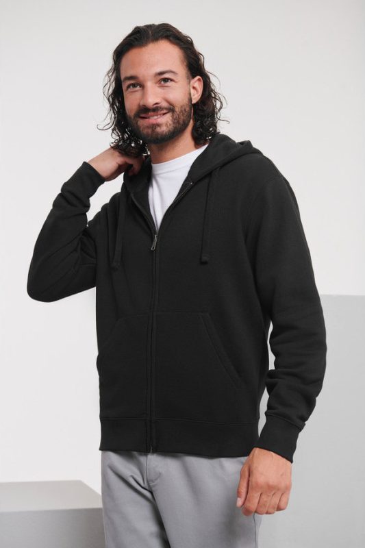 Authentic Zipped Hood Jacket - Black