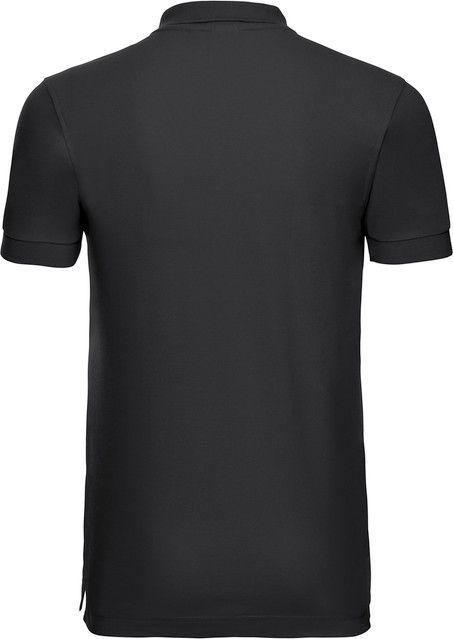 Fitted Stretch Polo - Black