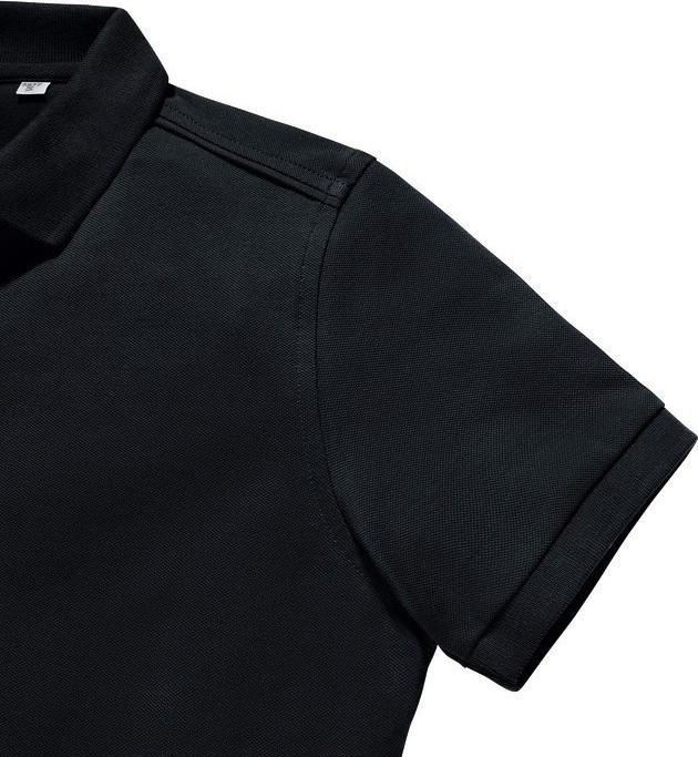 Fitted Stretch Polo - Black