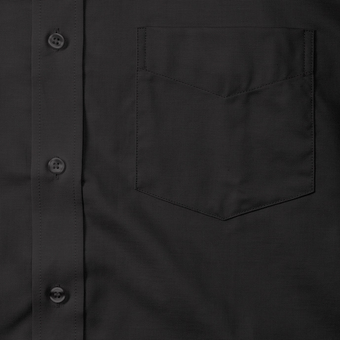Short Sleeve Classic Oxford Shirt - Black