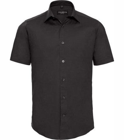 Short Sleeve Fitted Stretch Shirt