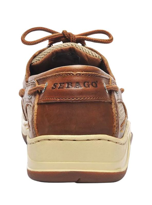 Clovehitch Waxed Leather Boat Shoe - Brown Cinnamon
