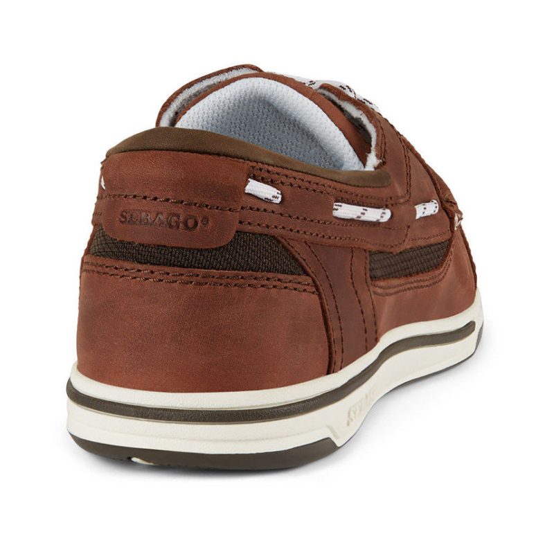 Triton Leather Boat Shoe - Dark Brown