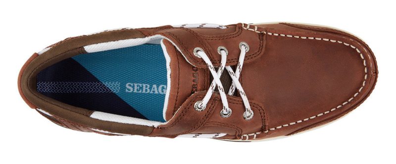 Triton Leather Boat Shoe - Dark Brown