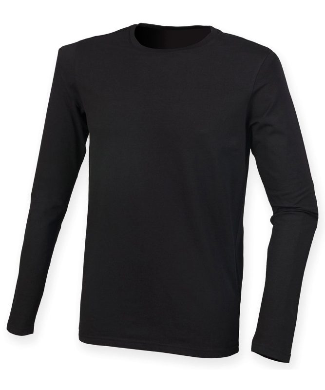 Feel good long sleeved stretch t-shirt - Black