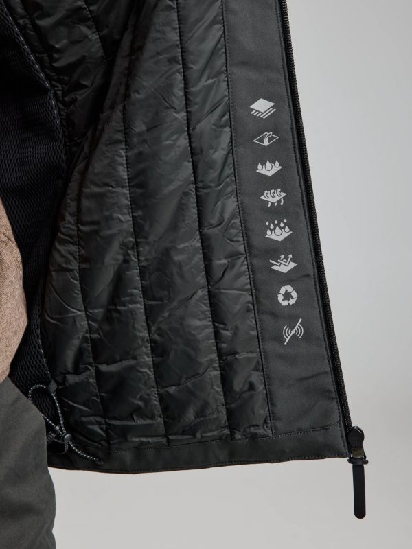 Act Hooded Ins Jkt - Graphite
