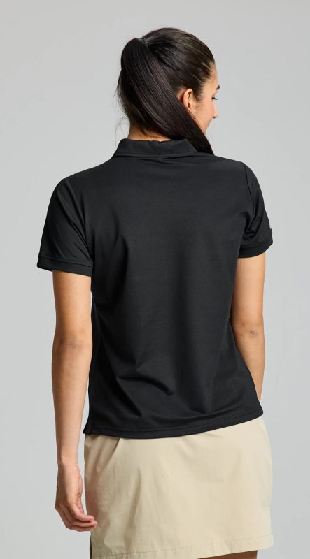 Tech Pique Polo Ss - Black Ink