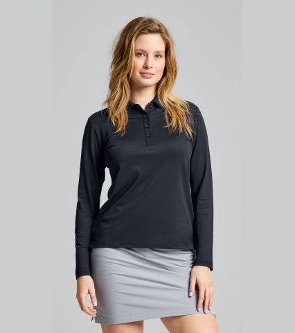 Tech Pique Polo Ls