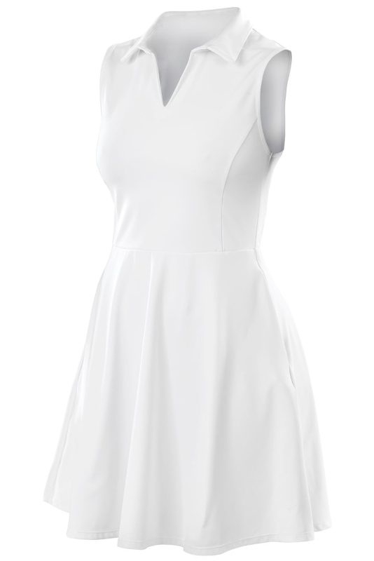 Spiro recycled fitness dress - White