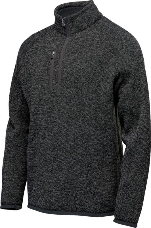 Avalante 1/4 Zip Pullover - Black Heather