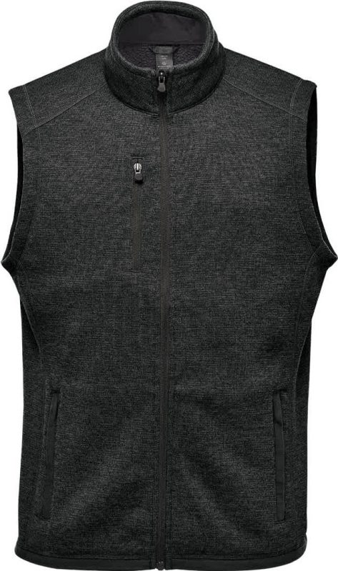 Avalante Full Zip Fleece Vest - Black Heather