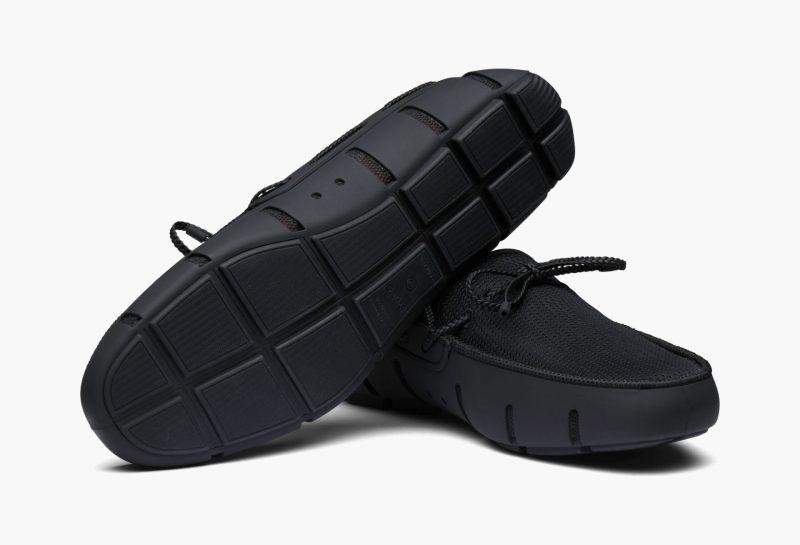Braided Lace Loafer - Black