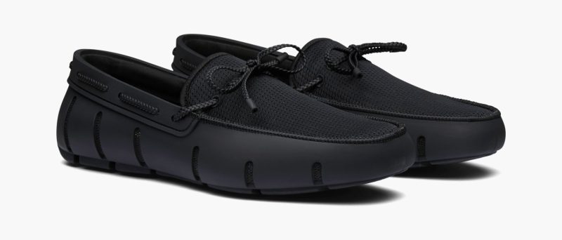 Braided Lace Loafer - Black