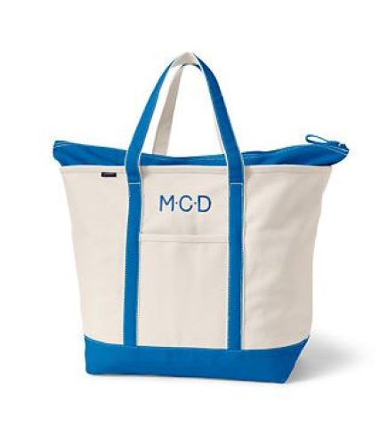 Zip-Top Canvas Tote