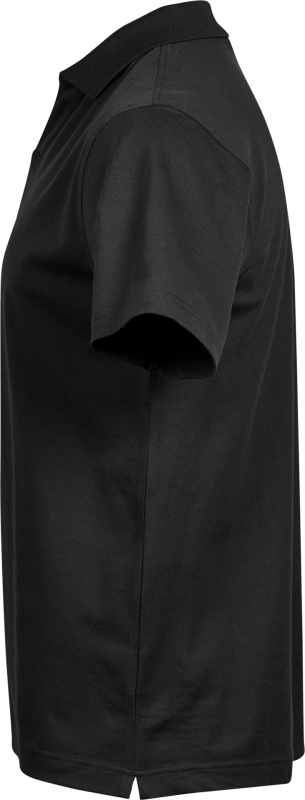Luxury Stretch V-Neck Polo - Black