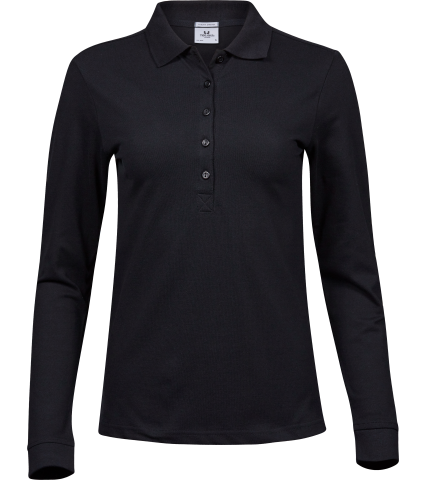 Luxury Stretch Long Sleeve Polo