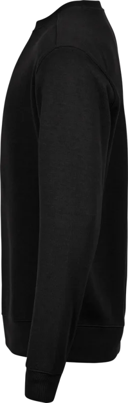 Ribbed Interlock Crew Neck - Black
